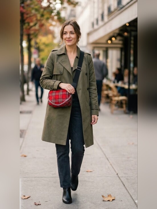 RED PLAID Handbags - A RED PLAID PURSE⭐